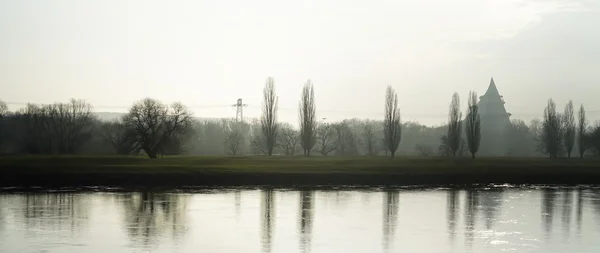 Elbe River near Magdeburg — Stock Photo, Image