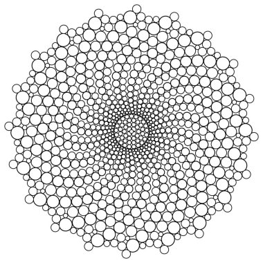 Girdap Noktaları Mandala Renk Sayfası