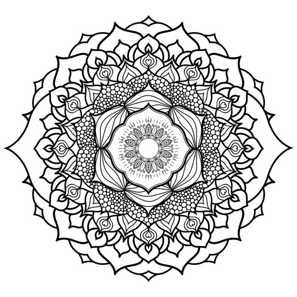 Chakra Mandala Colorare Pagina — Foto Stock