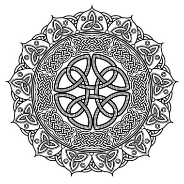 Kelt Mandala Renklendirme Sayfası