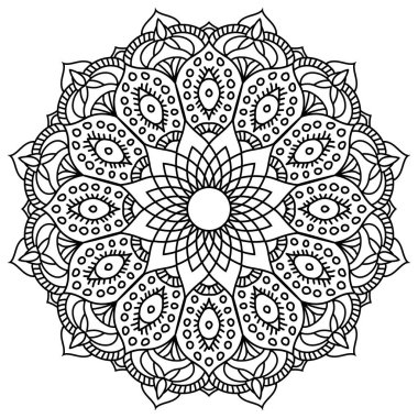 Yerli Amerikan Mandala Renklendirme Sayfası