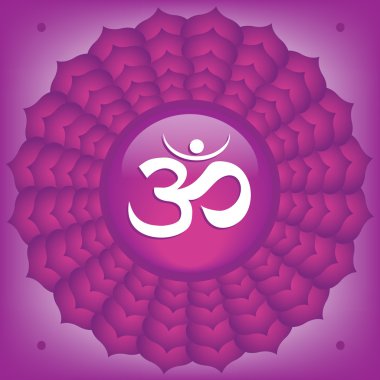 Taç Çakra vektör sanat