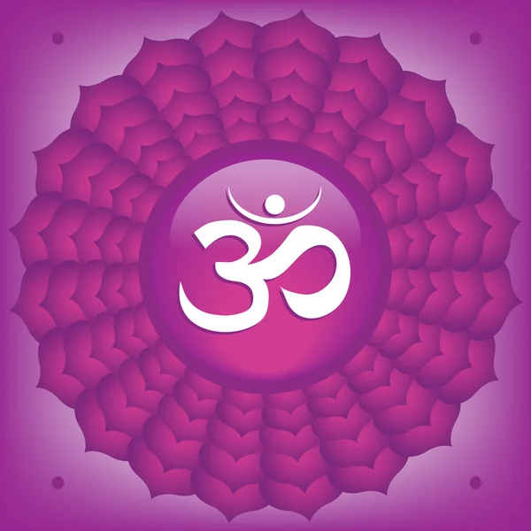 Coroana Chakra Vector Art — Vector de stoc