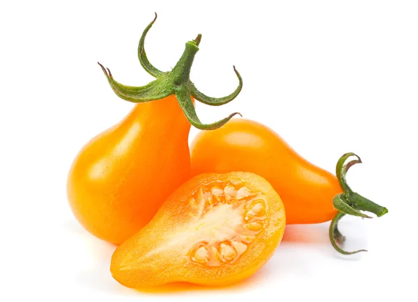 Gele kers kleine tomaten — Stockfoto