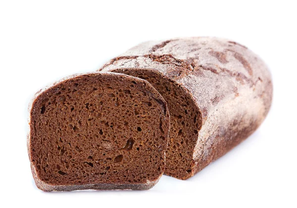 Braunes Brot mit Scheibe — Stockfoto