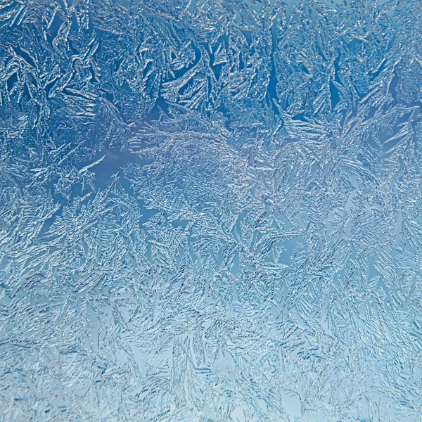 Ледяной шаблон крупным планом — стоковое фото