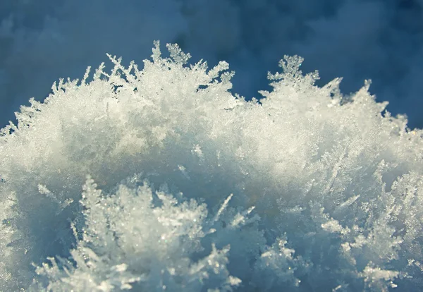 Schneekristall Hintergrund — Stockfoto