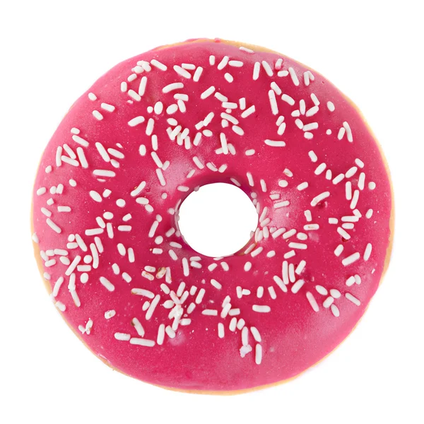 在粉红釉甜甜圈 — 图库照片