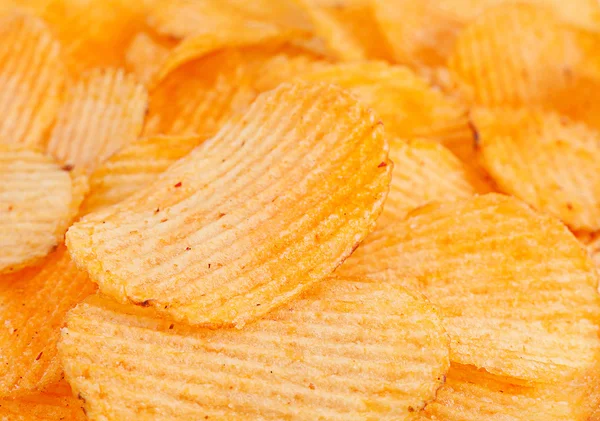 Ribbed potatoes snack — Stock Photo, Image