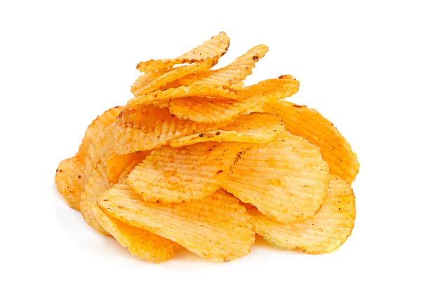 Ribbed potatoes snack — Stock Photo, Image