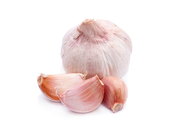 Garlic vegetable on white — Stock Photo, Image