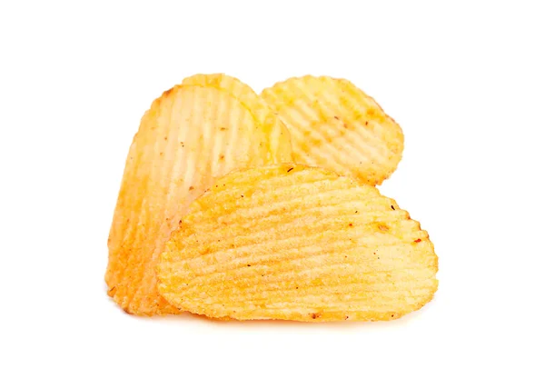 Žebrované brambory svačina — Stock fotografie