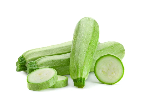 Zucchini vegetable on white — Stock Photo, Image