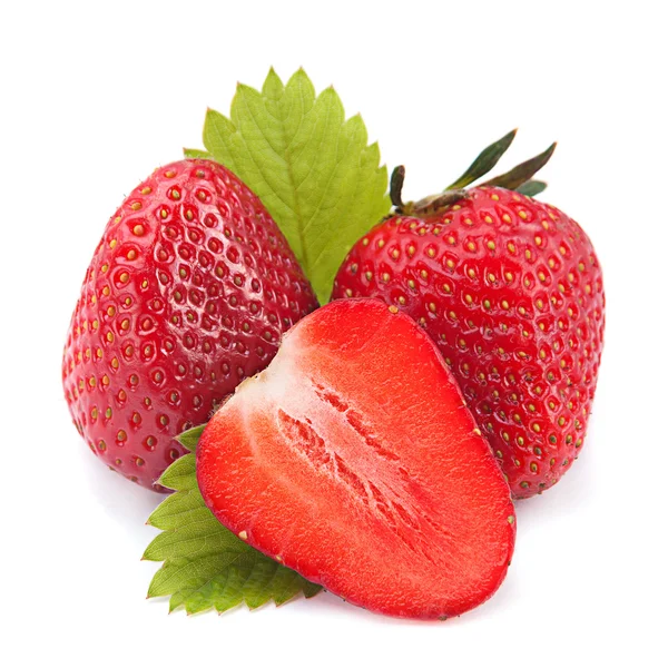 Strawberry fruit on white — Stock Photo, Image