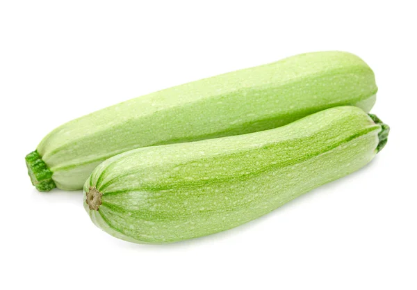 Courgette op wit — Stockfoto