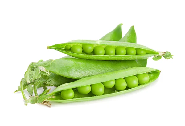 Erbsen Gemüse auf weiß — Stockfoto