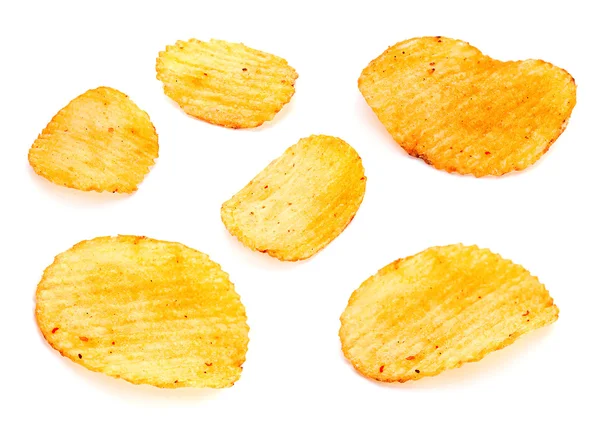 Conjunto de patatas acanaladas — Foto de Stock