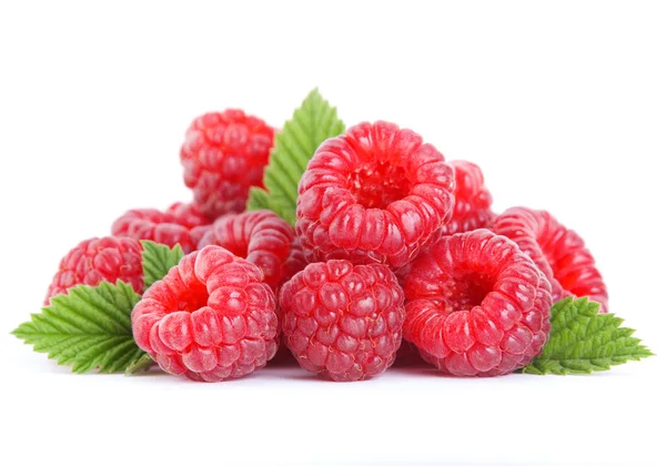 Raspberry fruit on white — Stock Photo, Image