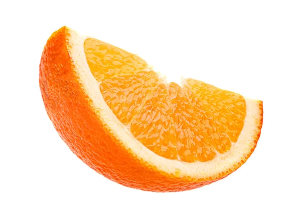 Оранжевый кусок на белом — стоковое фото