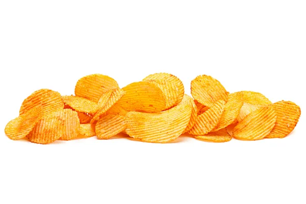 Rippel potatischips — Stockfoto