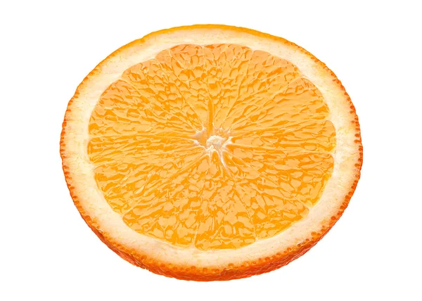 Orange slice on white — Stock Photo, Image