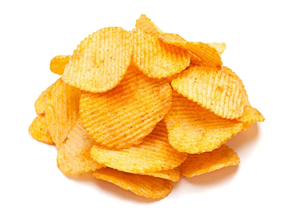 Rippel potatischips — Stockfoto