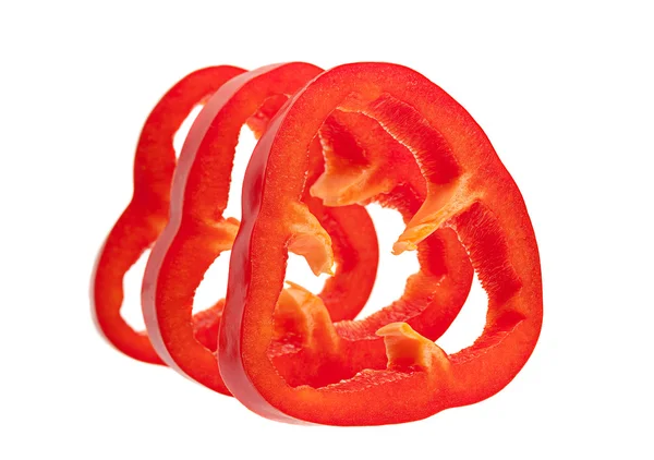 Röd paprika bit — Stockfoto