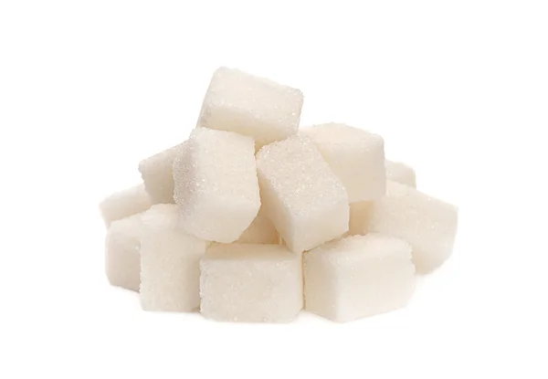 Кубик білого цукру ізольований — стокове фото
