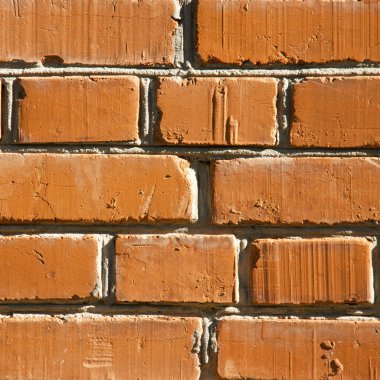 Bir grungy kırmızı tuğla duvar doku, arka plan.
