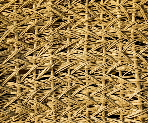 柳の小枝との古いの枝編み細工品バスケットのフラグメント. — ストック写真