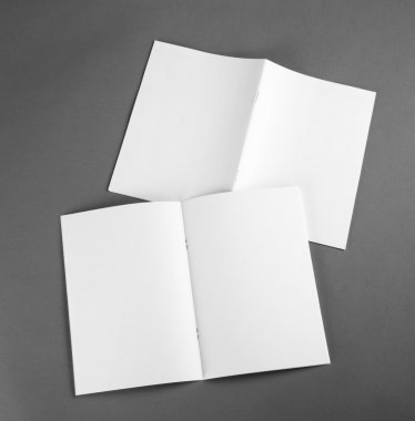 Boş katalog, broşür, dergiler, sahte kitap