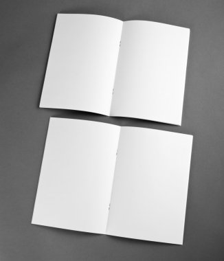 Boş katalog, broşür, dergiler, sahte kitap