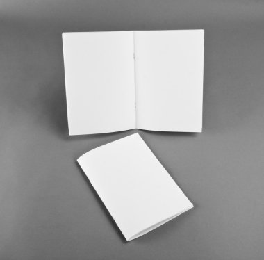 Boş katalog, broşür, dergiler, sahte kitap