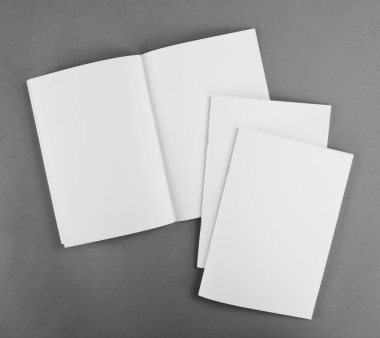 Boş katalog, broşür, dergiler, sahte kitap