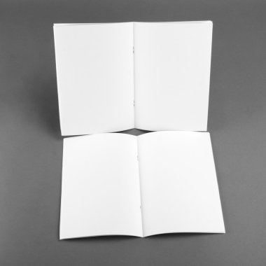 Boş katalog, broşür, dergiler, sahte kitap