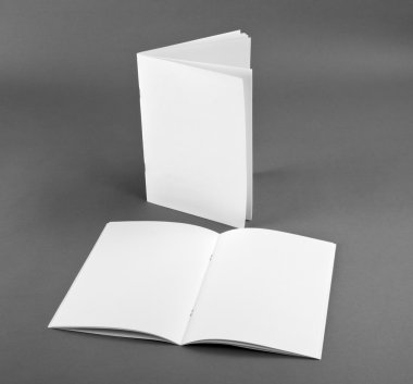 Boş katalog, broşür, dergiler, sahte kitap