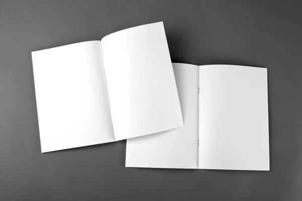 Catálogo em branco, brochura, revistas, livro mock up — Fotografia de Stock