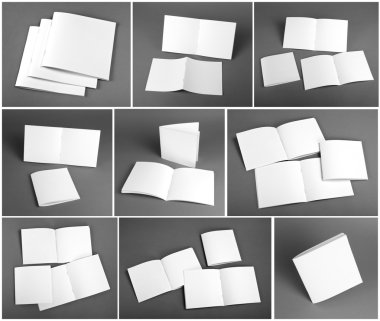 Boş dergi, katalog, broşür, dergi, kitap seti
