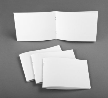 Boş katalog, broşür, dergiler, sahte kitap