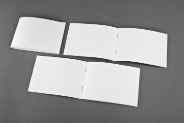 Boş katalog, broşür, dergiler, sahte kitap