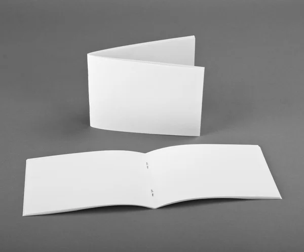 Catálogo em branco, brochura, revistas, livro mock up — Fotografia de Stock