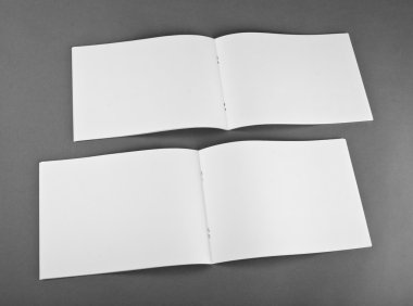 Boş katalog, broşür, dergiler, sahte kitap