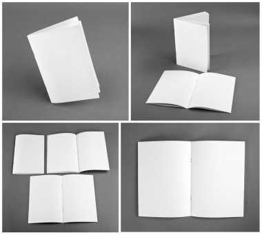 Boş dergi, katalog, broşür, dergi, kitap seti