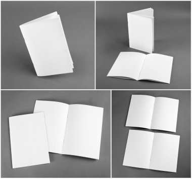 Boş dergi, katalog, broşür, dergi, kitap seti