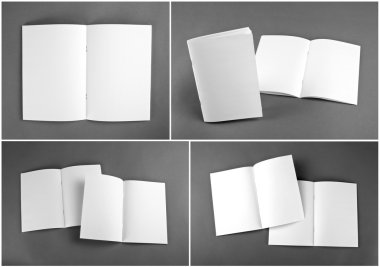 Boş dergi, katalog, broşür, dergi, kitap seti