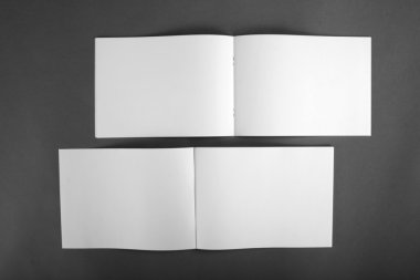 Boş katalog, broşür, dergiler, sahte kitap