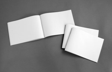 Boş katalog, broşür, dergiler, sahte kitap.