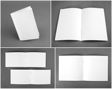 Boş katalog, broşür, dergiler, sahte kitap.