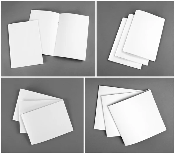 Blank catalog, brochure, magazines, book mock up. — Stock Photo, Image