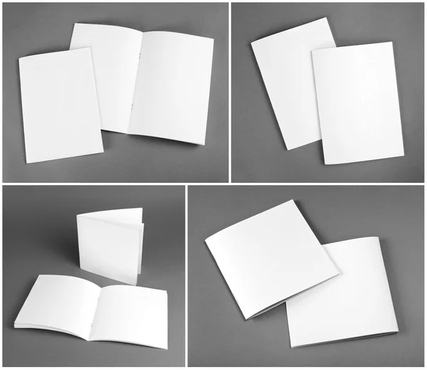 Blank catalog, brochure, magazines, book mock up. — Stock Photo, Image